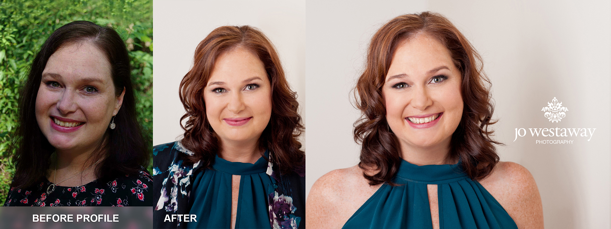 Headshot and persoanl brand before and after photos - Brisbane leading photographer